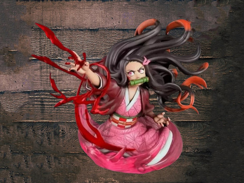 Nezuko Bust Ready to Print 3D Print Model