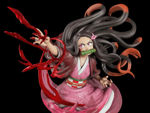 Nezuko Bust Ready to Print 3D Print Model