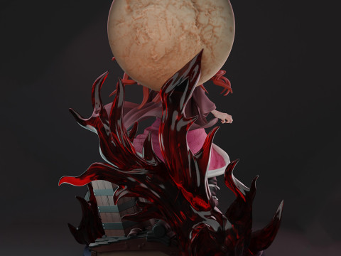 Demon slayer Nezuko divide and full version 3D print model 3D Print Model