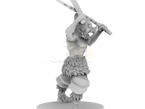 Inosuke Hashibira Demon Slayer Ready to Print 3D-Druckmodell