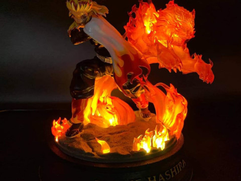 Demon Slayer - Kyojuro Rengoku 3D print model 3D 프린트 모델