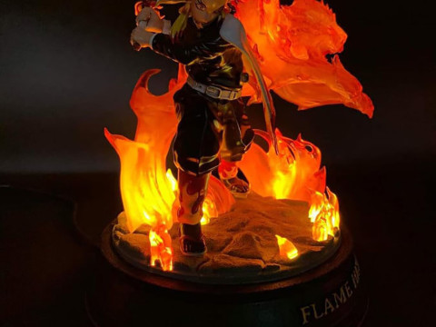 Demon Slayer - Kyojuro Rengoku 3D print model 3D 프린트 모델