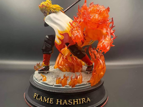 Demon Slayer - Kyojuro Rengoku 3D print model 3D 프린트 모델