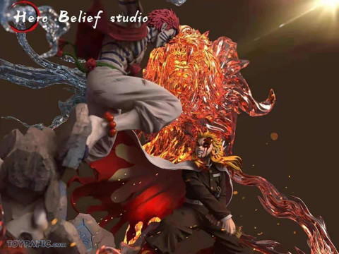 Hero Belief Studio Rengoku vs Akaza Ready to Print 3Dプリントモデル