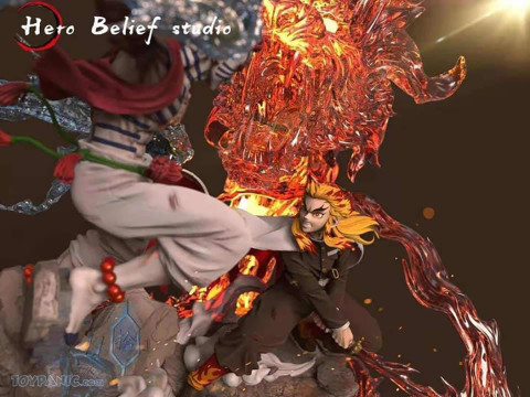 Hero Belief Studio Rengoku vs Akaza Ready to Print 3Dプリントモデル