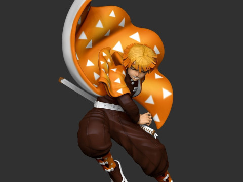 Zenitsu from Kimetsu no Yaiba Ready to Print Modello di stampa 3D