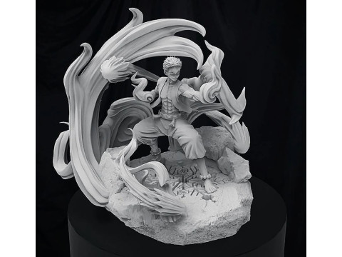 Akaza Demon Slayer Ready to Print 3D Принт Модель