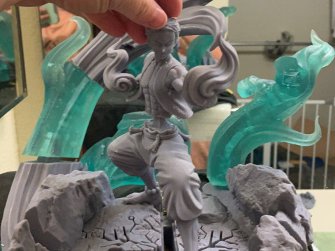 Akaza Demon Slayer Ready to Print Model Cetak 3D