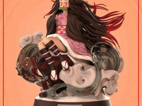 Demon Slayer Kamado Nezuko Ready to Print 3D Принт Модель