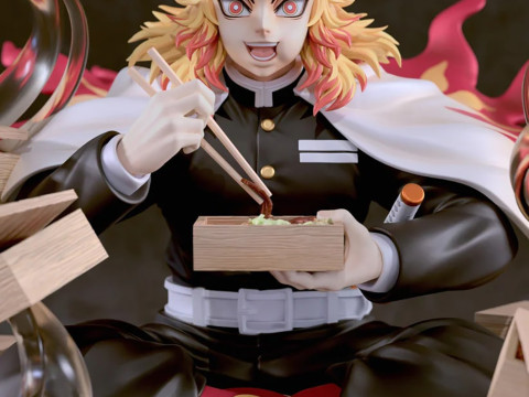 Kyojuro Rengoku Demon Slayer Ready to Print 3D Print Model