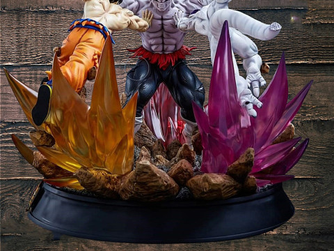 Jiren vs Goku and Frieza Statue Ready to Print 3D Принт Модель