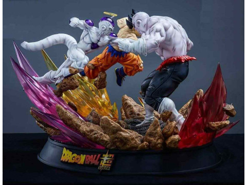 Jiren vs Goku and Frieza Statue Ready to Print 3D 打印模型