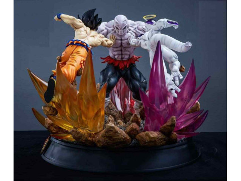 Jiren vs Goku and Frieza Statue Ready to Print 3D 打印模型
