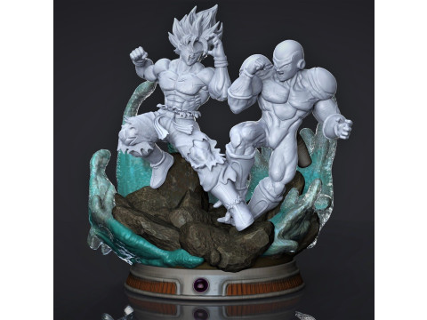Goku Vs Freezer Ready to Print 3D प्रिंट मॉडल
