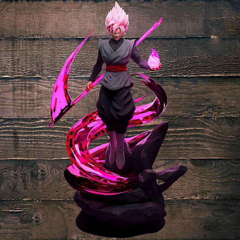 Dragon Ball Goku Black Statue Ready to Print 3D Принт Модель .c4d .max .obj .3ds .fbx .stl .blend 
