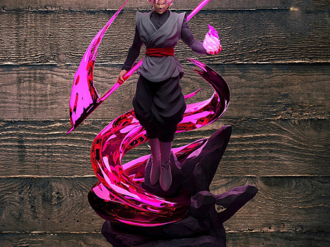 Dragon Ball Goku Black Statue Ready to Print 3D Принт Модель