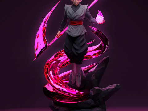 Dragon Ball Goku Black Statue Ready to Print 3D Принт Модель