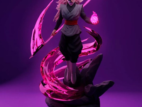 Dragon Ball Goku Black Statue Ready to Print 3D Принт Модель