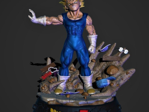 Majin Vegeta Ready to Print 3D Принт Модель