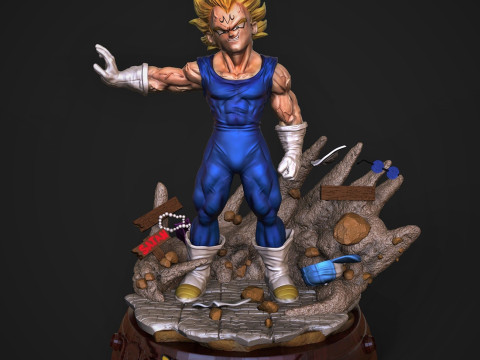 Majin Vegeta Ready to Print 3D Принт Модель
