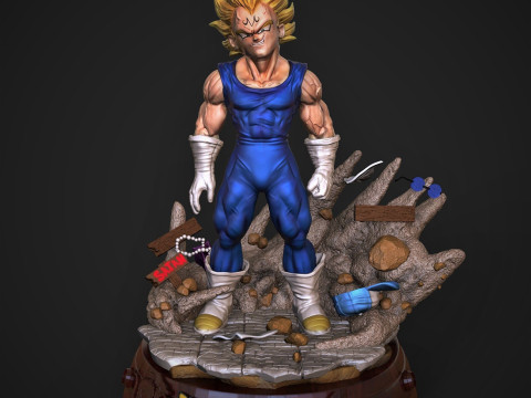 Majin Vegeta Ready to Print 3D Принт Модель