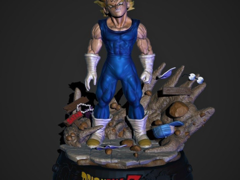 Majin Vegeta Ready to Print 3D Принт Модель