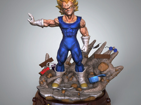 Majin Vegeta Ready to Print 3D Принт Модель