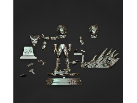 Majin Vegeta Ready to Print 3D Принт Модель