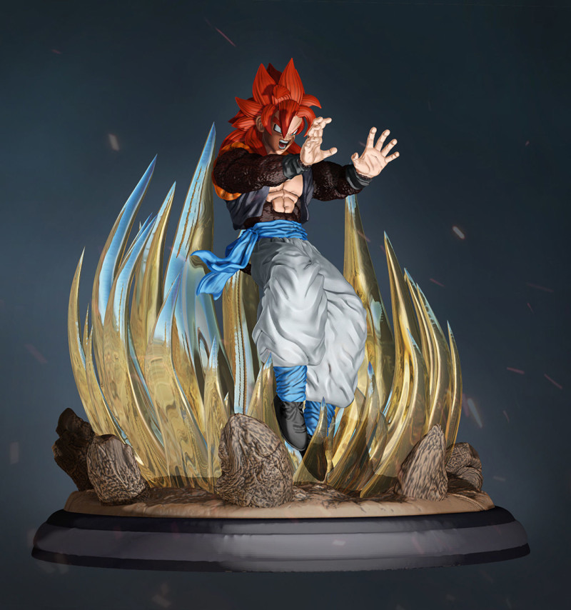 Gogeta Ready to Print 3D 打印模型 .c4d .max .obj .3ds .fbx .stl .blend 