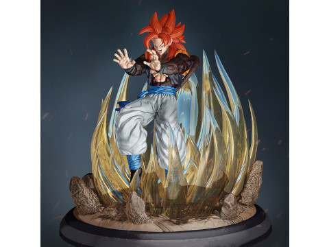 Gogeta Ready to Print 3D 打印模型