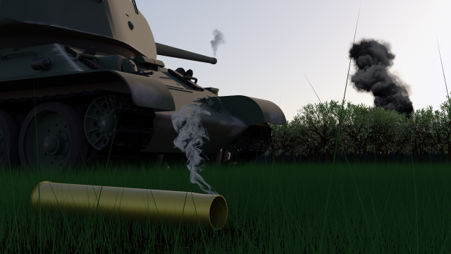 T34-85 D5-T Modelo 3D .c4d .max .obj .3ds .fbx .stl .blend 
