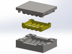 Soap Dish and it Mould 3D Model