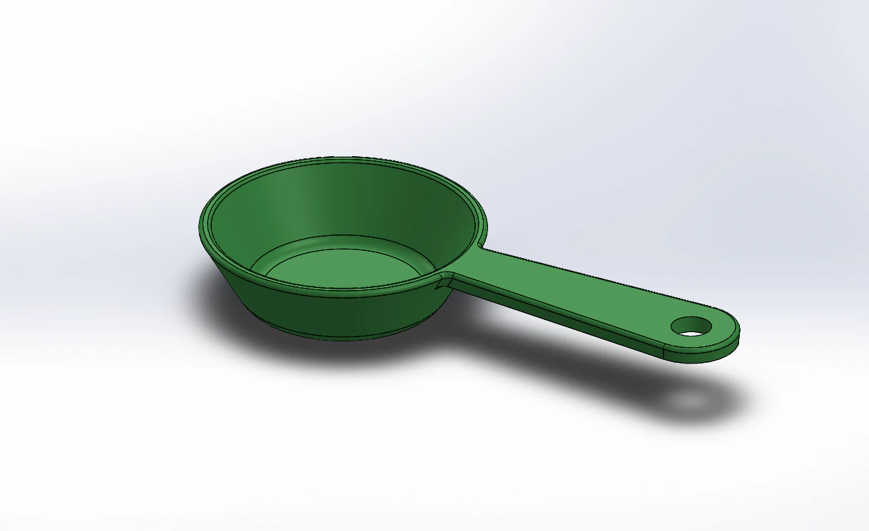 Tea Spoon and Mould Tool 3D Model .c4d .max .obj .3ds .fbx .stl .blend
