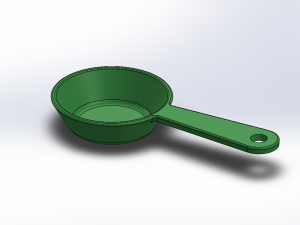 Tea Spoon and Mould Tool 3D-Modell