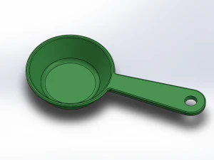 Tea Spoon and Mould Tool 3D Model
