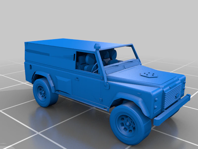 Defender 110 3D Model .c4d .max .obj .3ds .fbx .stl .blend