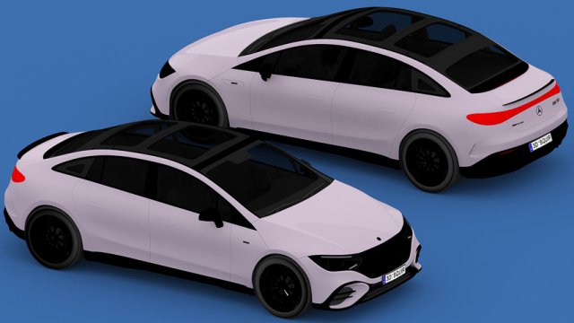 Mercedes EQ Modelo 3D .c4d .max .obj .3ds .fbx .stl .blend 