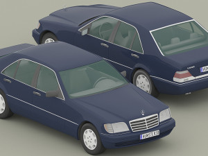 Mercedes Old 3D Model