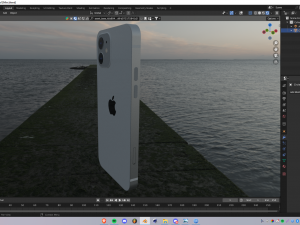 IPhone 12 Mini White 3Dモデル