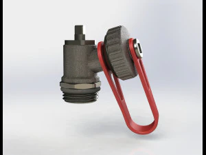 Кран сливной Г1-2 3D Модель