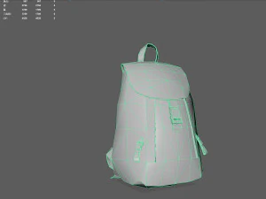 Bag Backpack 001 3D Model