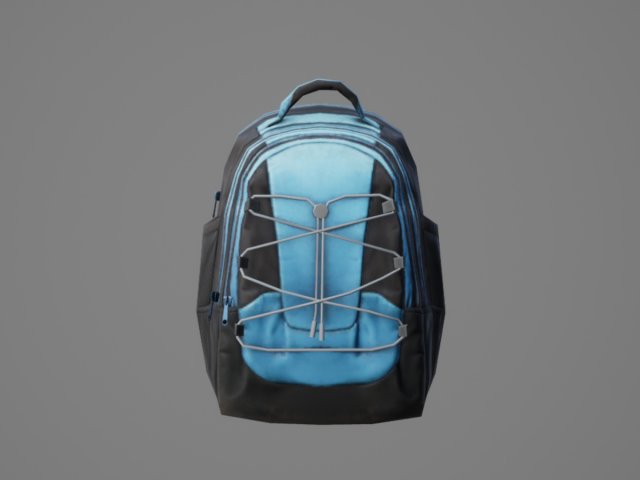 Bag Backpack 006 3D Model .c4d .max .obj .3ds .fbx .stl .blend 