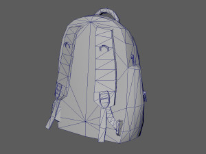 Bag Backpack 006 3D Model