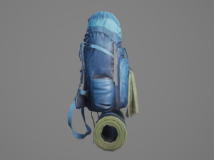 Bag Backpack 007 3D 模型