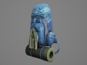 Bag Backpack 007 3D 模型