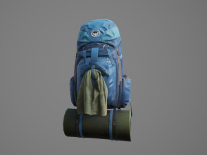 Bag Backpack 007 3D 模型