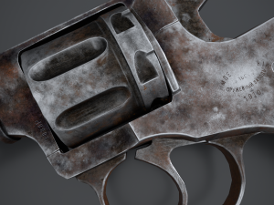 Nagant Revolver 1910 Modelo 3D