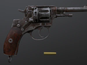 Nagant Tabanca 1910 3D Model