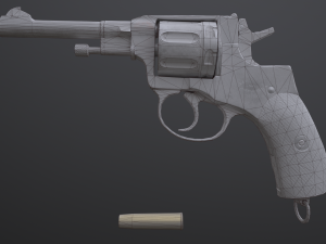 Nagant Revolver 1910 Modelo 3D