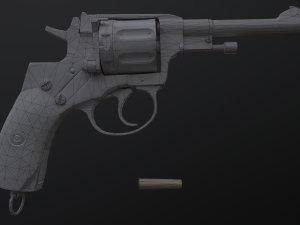 Nagant Revolver 1910 Modelo 3D